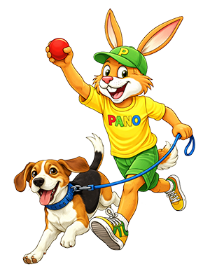 Pano mit Hund, Hunde an der Leine sind willkommen